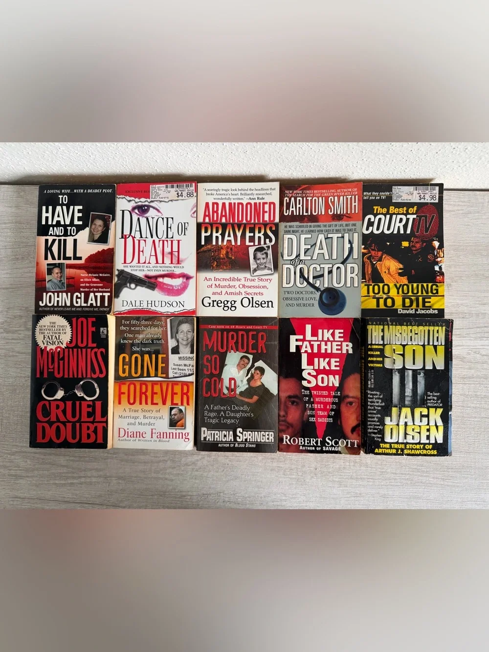 True Crime Paperbacks Lot Of 10 Murder Killer Homicide Detective